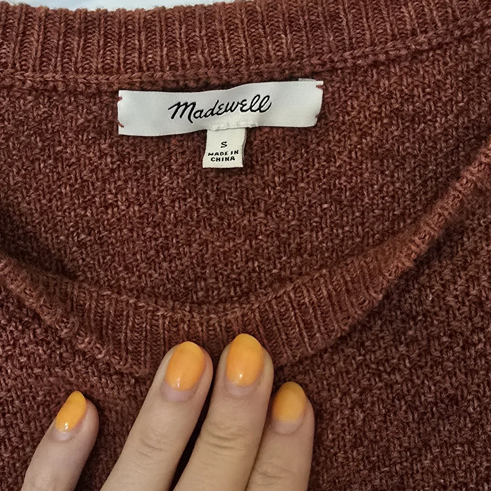 Madewell Cotton/ Wool Sweater Sleeve Detail - Picture 2 of 5
